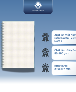 Alternative view of Vở lò xo basic A4 Thành Long  kẻ ngang